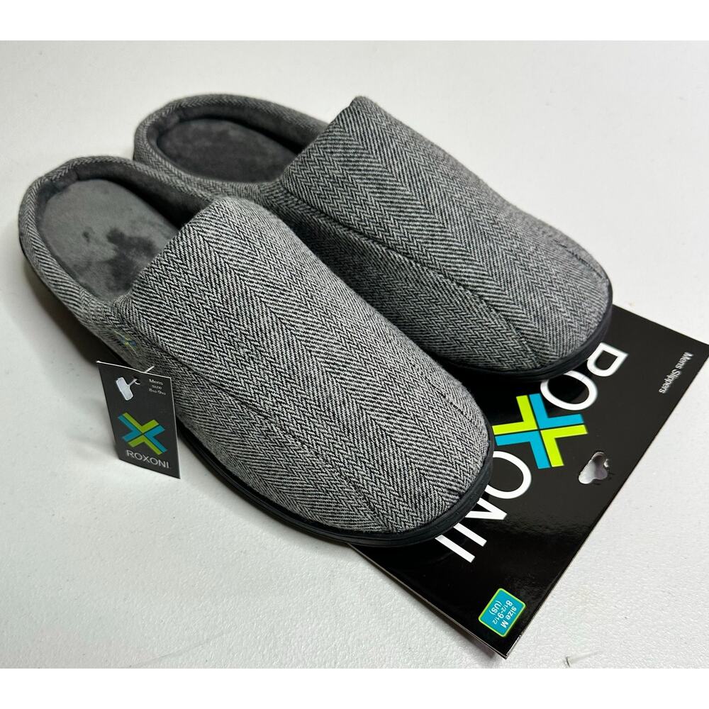 NWT Roxoni house slippers size medium 8.5-9.5 size mens